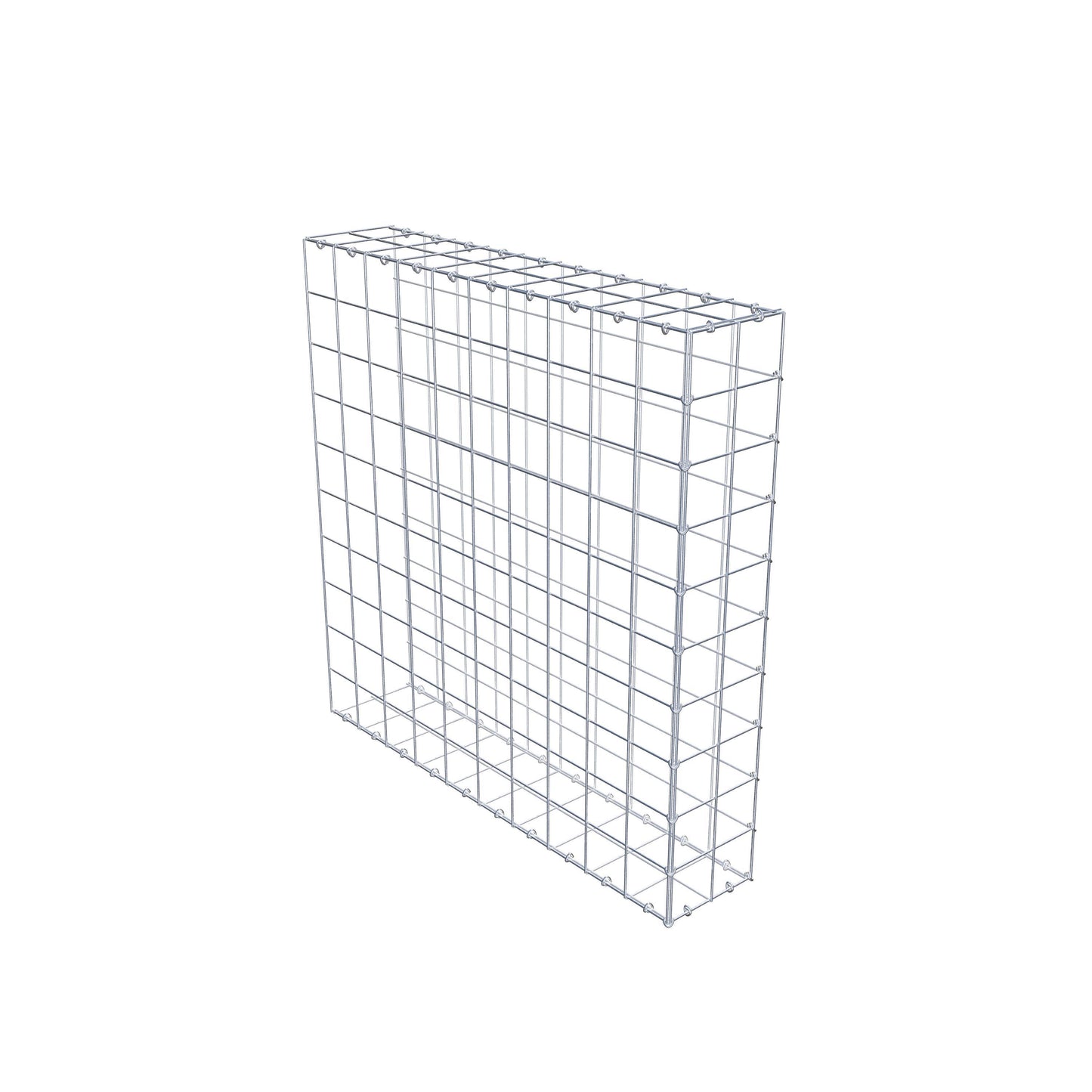 Extra gabion typ 2 100 cm x 100 cm x 20 cm (L x H x D), maskstorlek 10 cm x 10 cm, C-ring