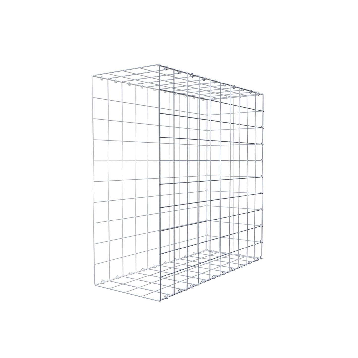 Extra gabion typ 2 100 cm x 100 cm x 40 cm (L x H x D), maskstorlek 10 cm x 10 cm, C-ring