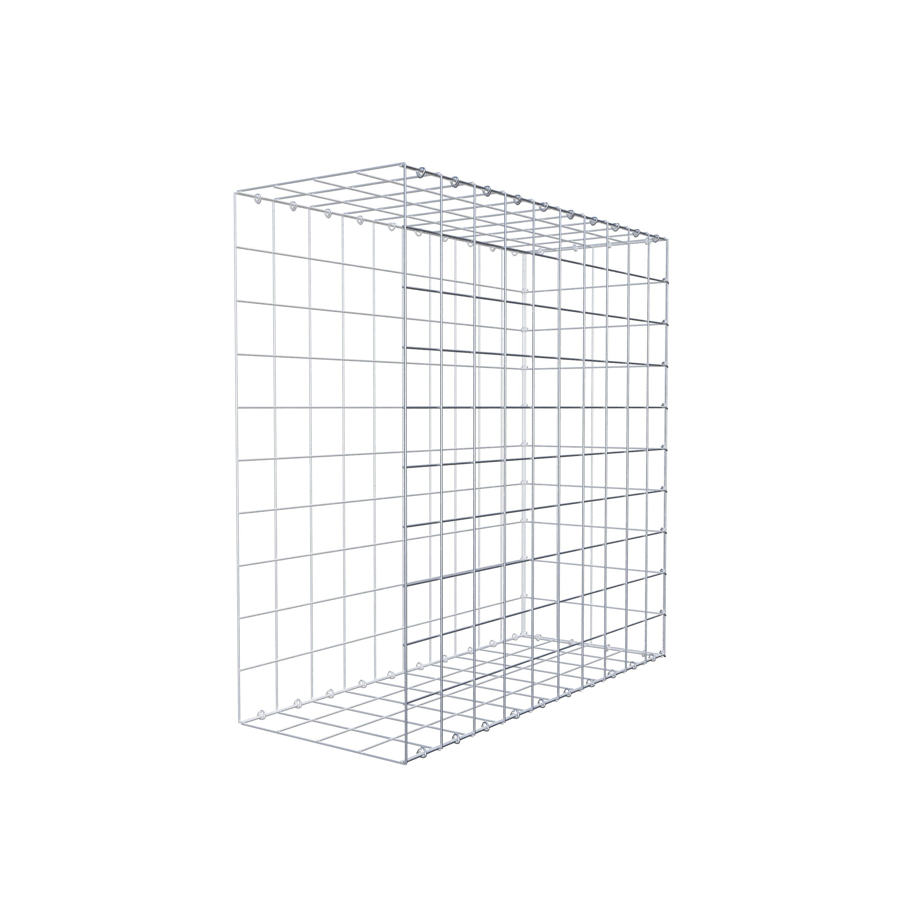 Gavión adicional tipo 2 100 cm x 100 cm x 40 cm (L x A x P), malla 10 cm x 10 cm, anillo en C