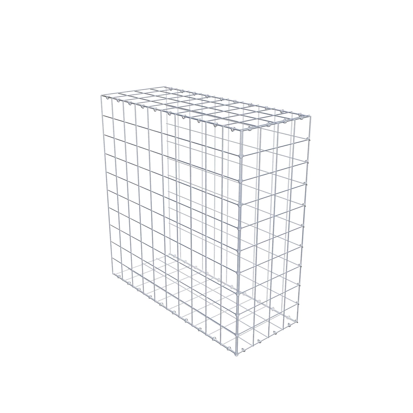 Extra gabion typ 2 100 cm x 100 cm x 40 cm (L x H x D), maskstorlek 10 cm x 10 cm, C-ring