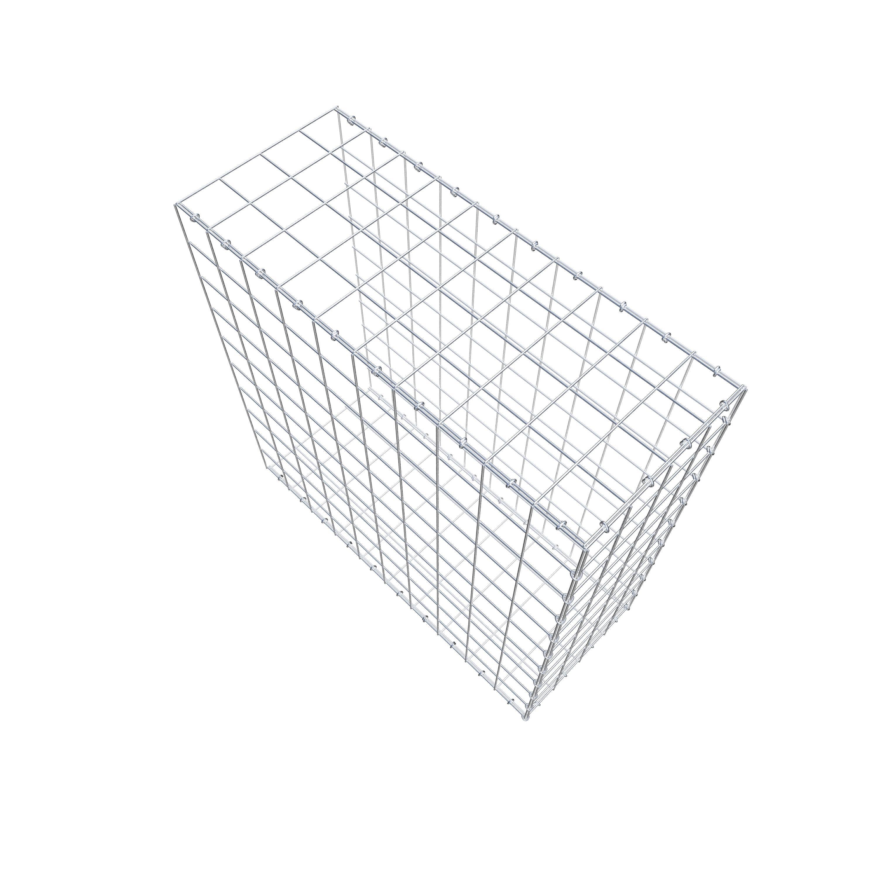 Anbaugabione Typ 2 100 cm x 100 cm x 40 cm (L x H x T), Maschenweite 10 cm x 10 cm, C-Ring