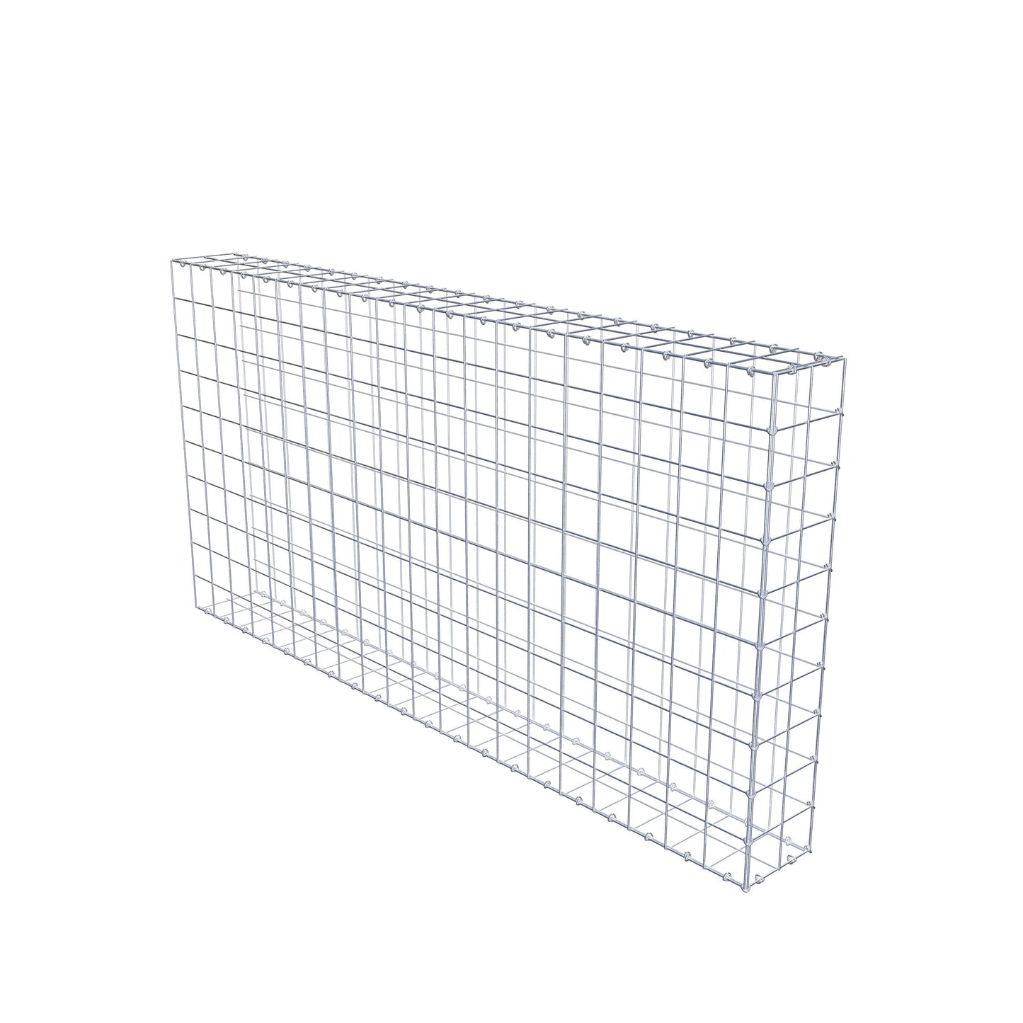 Monteret gabion type 2 200 cm x 100 cm x 20 cm (L x H x D), maskestørrelse 10 cm x 10 cm, C-ring