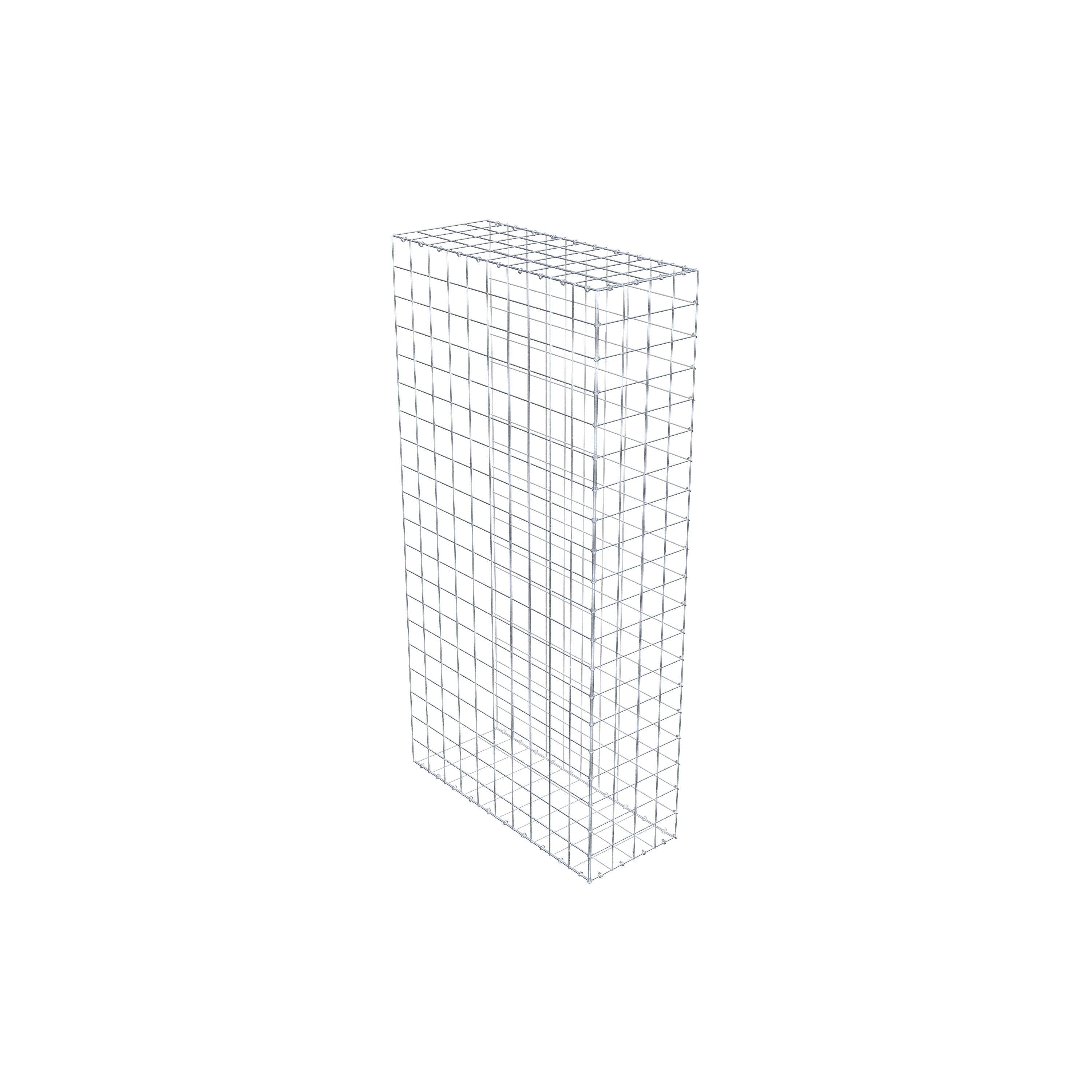 Monteret gabion type 2 200 cm x 100 cm x 40 cm (L x H x D), maskestørrelse 10 cm x 10 cm, C-ring