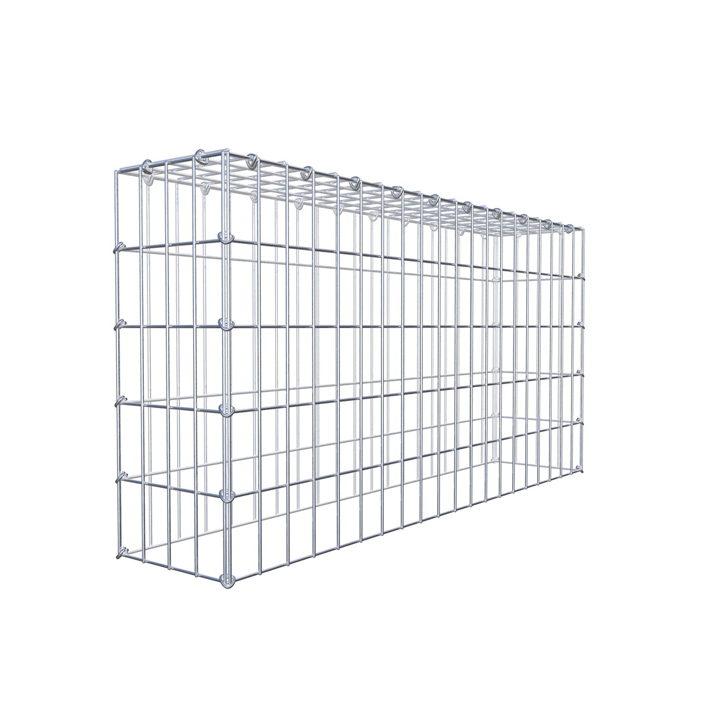 Gabião Tipo 3 100 cm x 50 cm x 20 cm (C x A x P), malhagem 5 cm x 10 cm, anel C