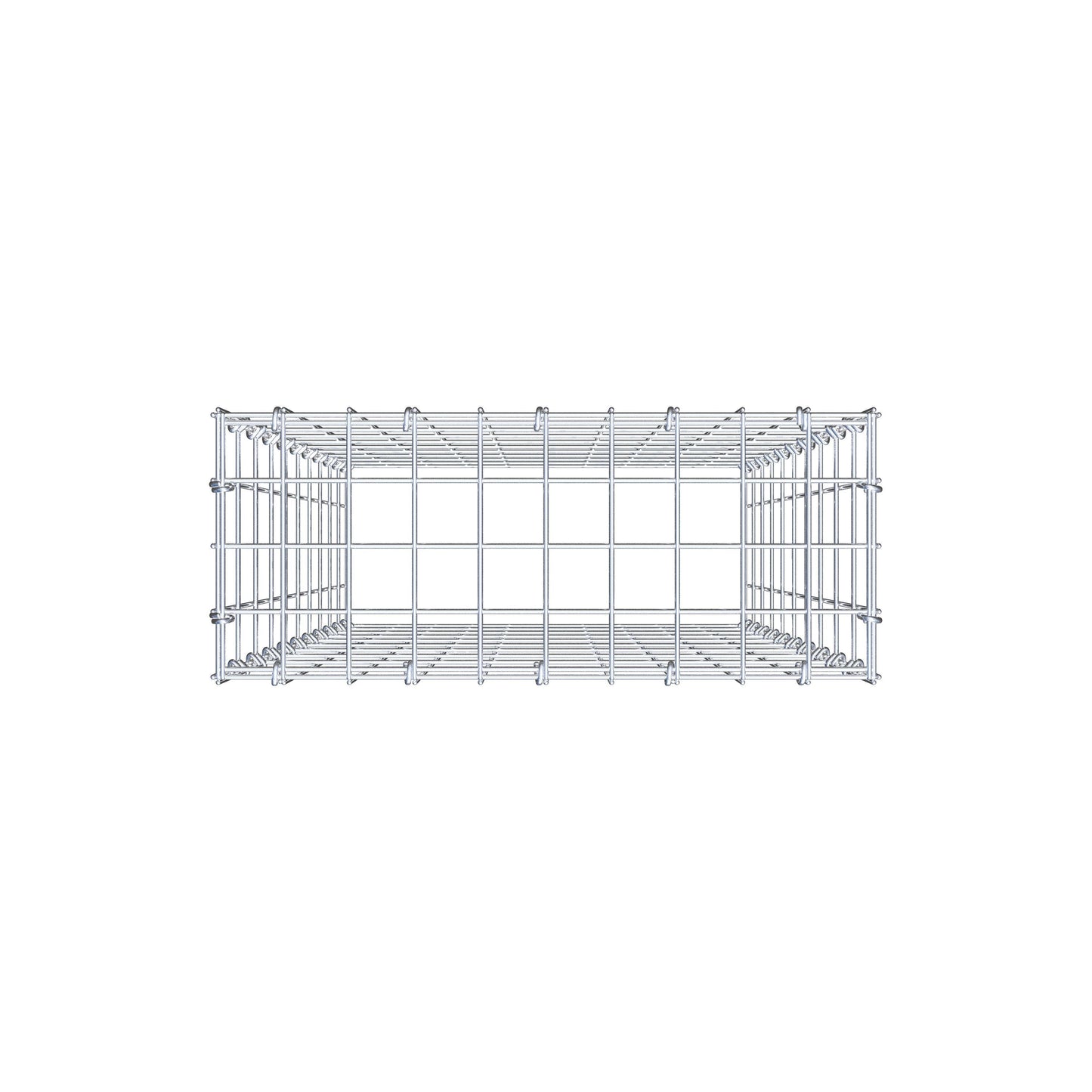 Gabião Tipo 3 100 cm x 50 cm x 20 cm (C x A x P), malhagem 5 cm x 10 cm, anel C