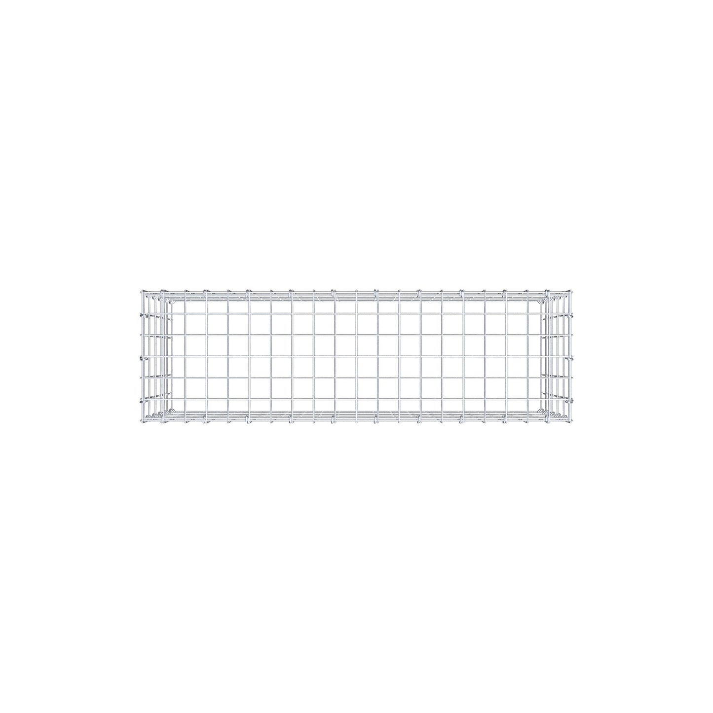 Mounted gabion type 3 100 cm x 50 cm x 30 cm (L x H x D), mesh size 5 cm x 10 cm, C-ring