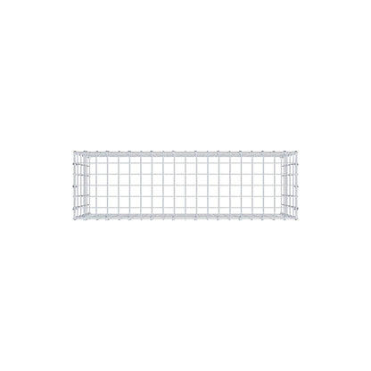 Mounted gabion type 3 100 cm x 50 cm x 30 cm (L x H x D), mesh size 5 cm x 10 cm, C-ring