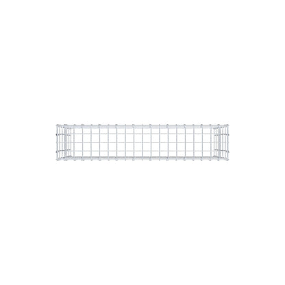 Mounted gabion type 3 100 cm x 60 cm x 20 cm (L x H x D), mesh size 5 cm x 10 cm, C-ring