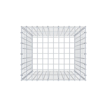 Mounted gabion type 3 100 cm x 60 cm x 50 cm (L x H x D), mesh size 5 cm x 10 cm, C-ring