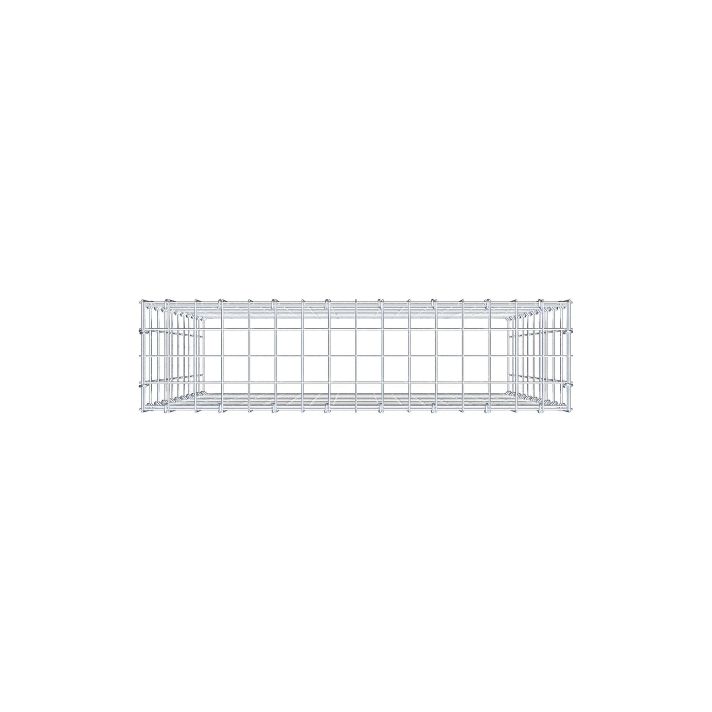 Anbaugabione Typ 3 100 cm x 80 cm x 20 cm (L x H x T), Maschenweite 5 cm x 10 cm, C-Ring