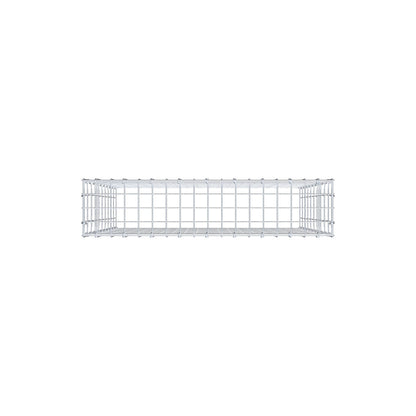 Mounted gabion type 3 100 cm x 90 cm x 20 cm (L x H x D), mesh size 5 cm x 10 cm, C-ring