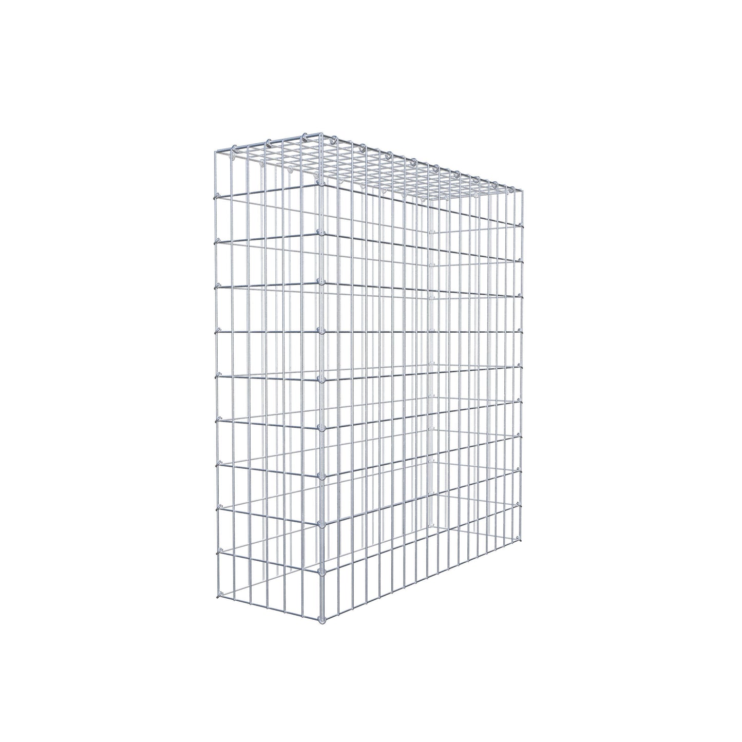 Mounted gabion type 3 100 cm x 90 cm x 30 cm (L x H x D), mesh size 5 cm x 10 cm, C-ring