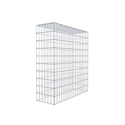 Mounted gabion type 3 100 cm x 90 cm x 30 cm (L x H x D), mesh size 5 cm x 10 cm, C-ring