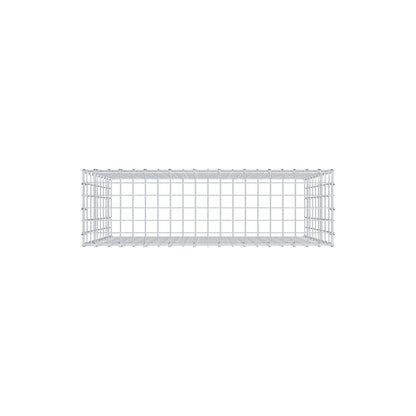 Mounted gabion type 3 100 cm x 90 cm x 30 cm (L x H x D), mesh size 5 cm x 10 cm, C-ring