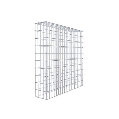 Monteret gabion type 3 100 cm x 100 cm x 20 cm (L x H x D), maskestørrelse 5 cm x 10 cm, C-ring