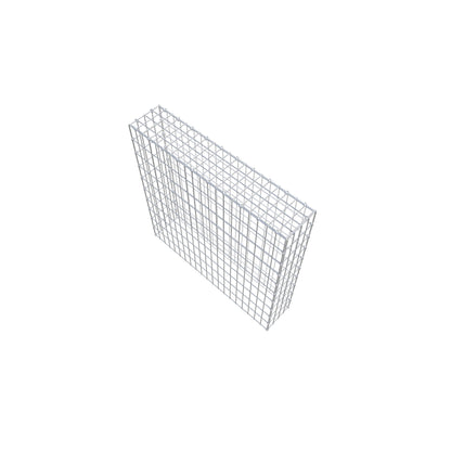 Monteret gabion type 3 100 cm x 100 cm x 20 cm (L x H x D), maskestørrelse 5 cm x 10 cm, C-ring