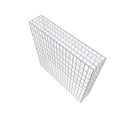 Monteret gabion type 3 100 cm x 100 cm x 20 cm (L x H x D), maskestørrelse 5 cm x 10 cm, C-ring