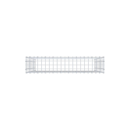 Monteret gabion type 3 100 cm x 100 cm x 20 cm (L x H x D), maskestørrelse 5 cm x 10 cm, C-ring