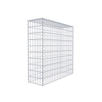 Grown-on gabion type 3 100 cm x 100 cm x 30 cm (L x H x D), mesh size 5 cm x 10 cm, spiral