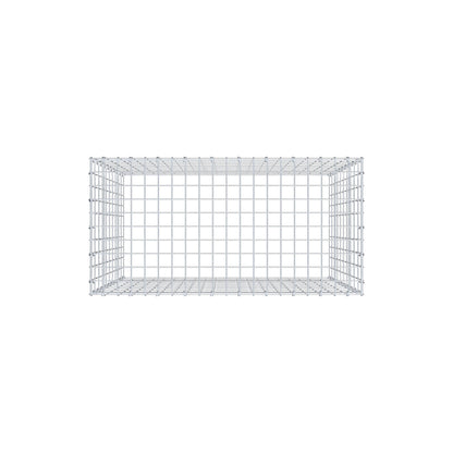 Mounted gabion type 3 100 cm x 100 cm x 50 cm (L x H x D), mesh size 5 cm x 10 cm, C-ring