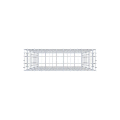 Mounted gabion type 3 200 cm x 100 cm x 30 cm (L x H x D), mesh size 5 cm x 10 cm, C-ring