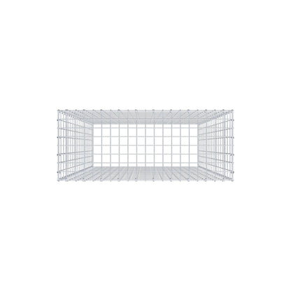 Mounted gabion type 3 200 cm x 100 cm x 40 cm (L x H x D), mesh size 5 cm x 10 cm, C-ring