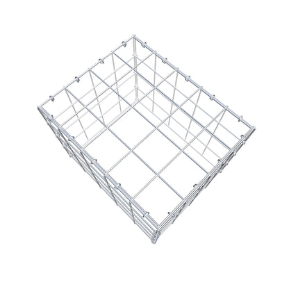 Monteret gabion type 3 50 cm x 40 cm x 40 cm (L x H x D), maskestørrelse 10 cm x 10 cm, C-ring