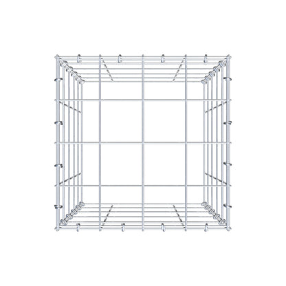 Monteret gabion type 3 50 cm x 40 cm x 40 cm (L x H x D), maskestørrelse 10 cm x 10 cm, C-ring
