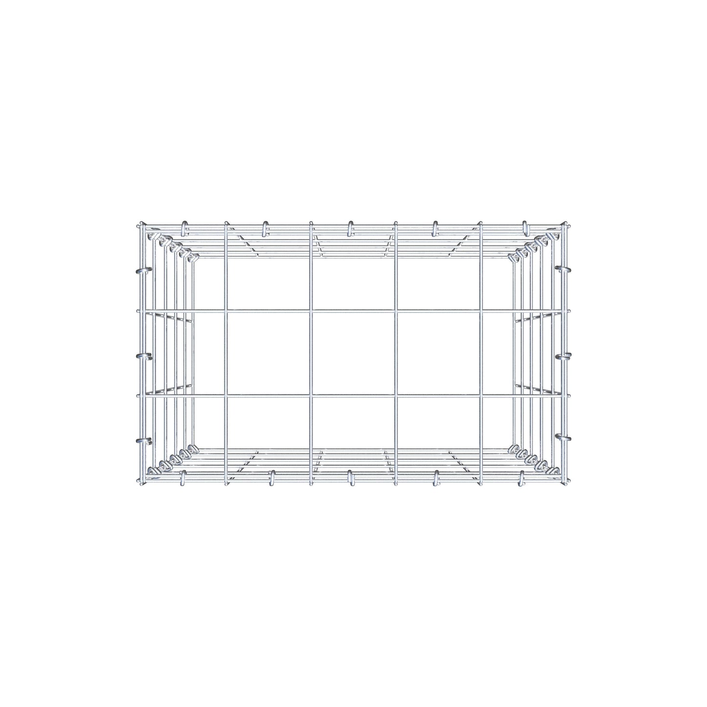 Add-on pool type 3 50 cm x 50 cm x 30 cm (L x H x D), maaswijdte 10 cm x 10 cm, C-ring