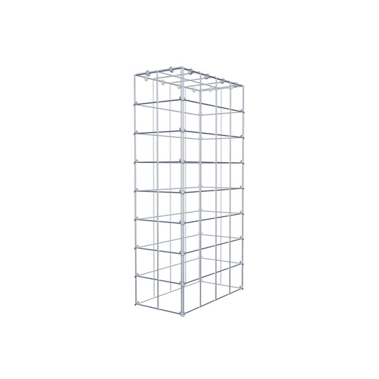 Monteret gabion type 3 80 cm x 40 cm x 20 cm (L x H x D), maskestørrelse 10 cm x 10 cm, C-ring