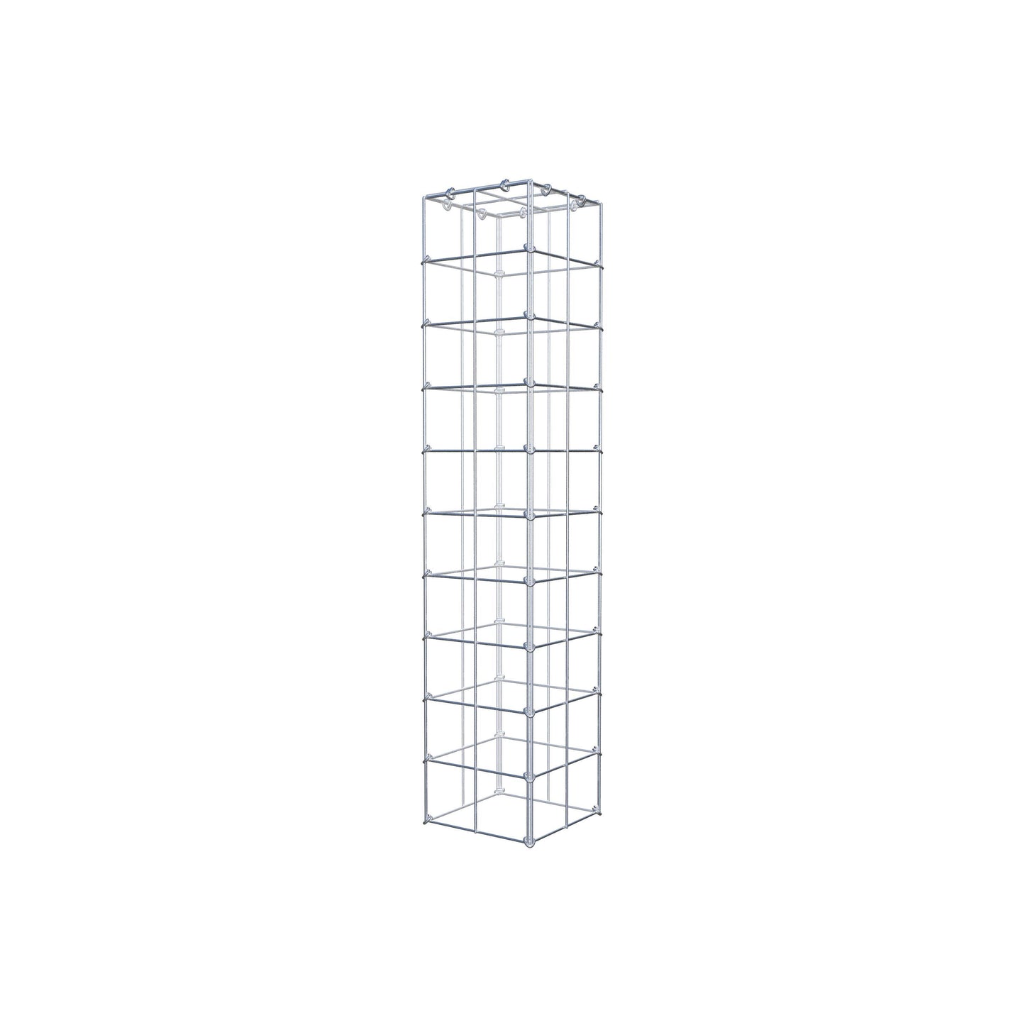 Mounted gabion type 3 100 cm x 20 cm x 20 cm (L x H x D), mesh size 10 cm x 10 cm, C-ring