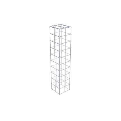 Mounted gabion type 3 100 cm x 20 cm x 20 cm (L x H x D), mesh size 10 cm x 10 cm, C-ring