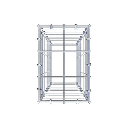Mounted gabion type 3 100 cm x 20 cm x 30 cm (L x H x D), mesh size 10 cm x 10 cm, C-ring