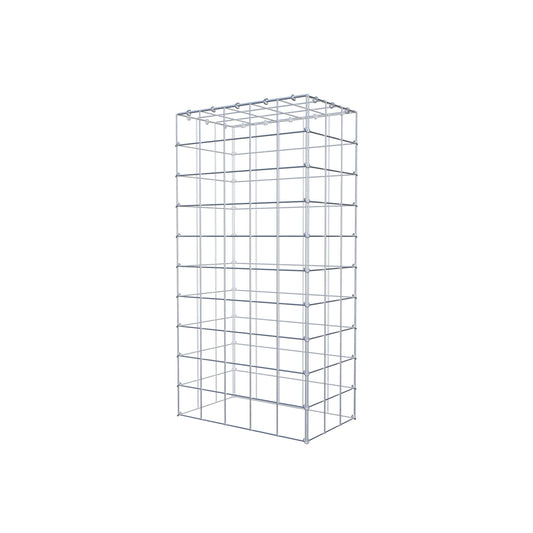 Typ 3 påbyggnadsgabion 100 cm x 30 cm x 50 cm (L x H x D), maskstorlek 10 cm x 10 cm, C-ring