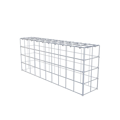 Mounted gabion type 3 100 cm x 40 cm x 20 cm (L x H x D), mesh size 10 cm x 10 cm, C-ring