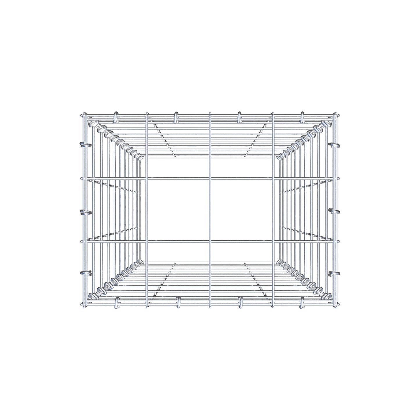 Gabbione aggiuntivo di tipo 3 100 cm x 40 cm x 30 cm (L x H x P), maglia 10 cm x 10 cm, anello a C