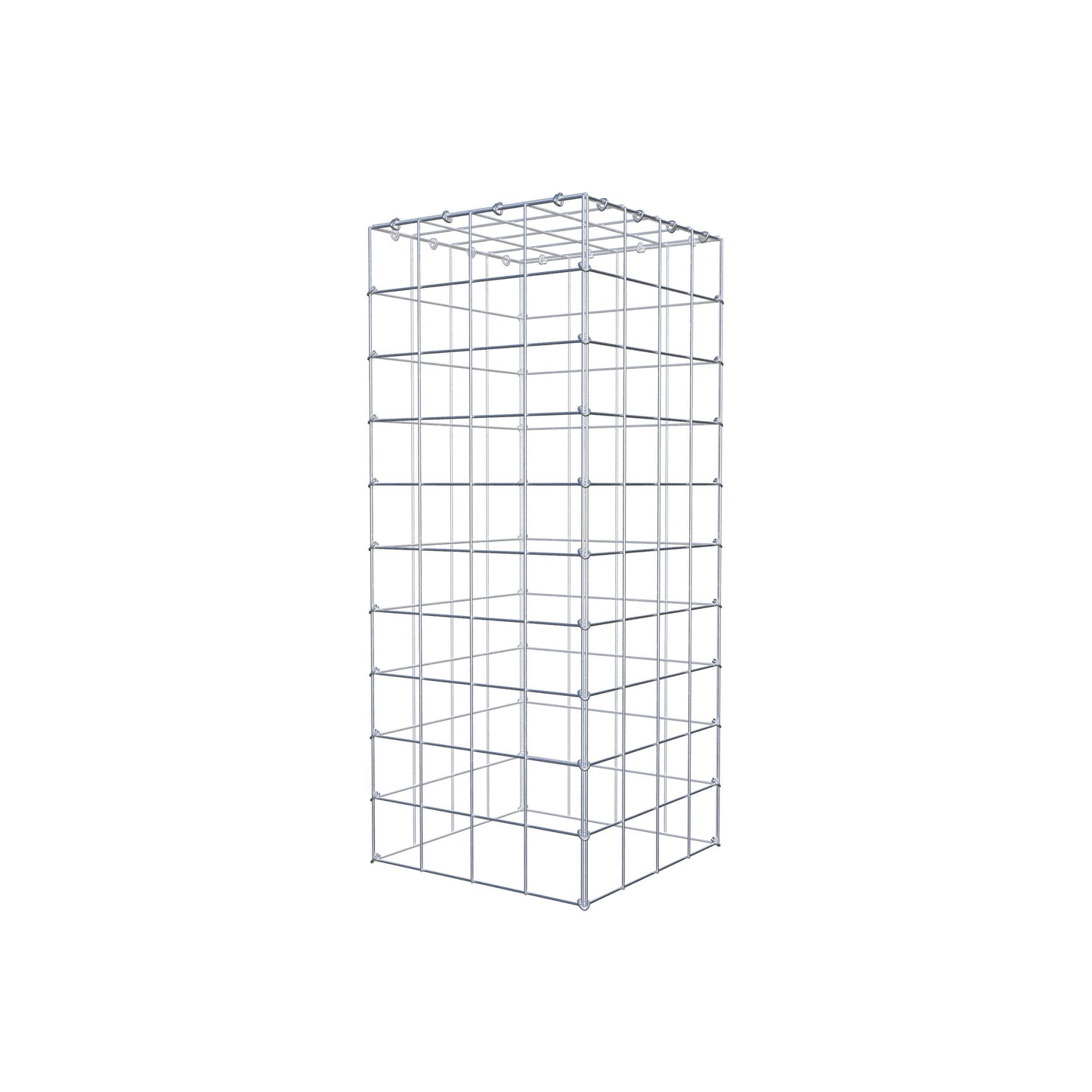 Monteret gabion type 3 100 cm x 40 cm x 40 cm (L x H x D), maskestørrelse 10 cm x 10 cm, C-ring