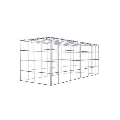 Monteret gabion type 3 100 cm x 40 cm x 40 cm (L x H x D), maskestørrelse 10 cm x 10 cm, C-ring