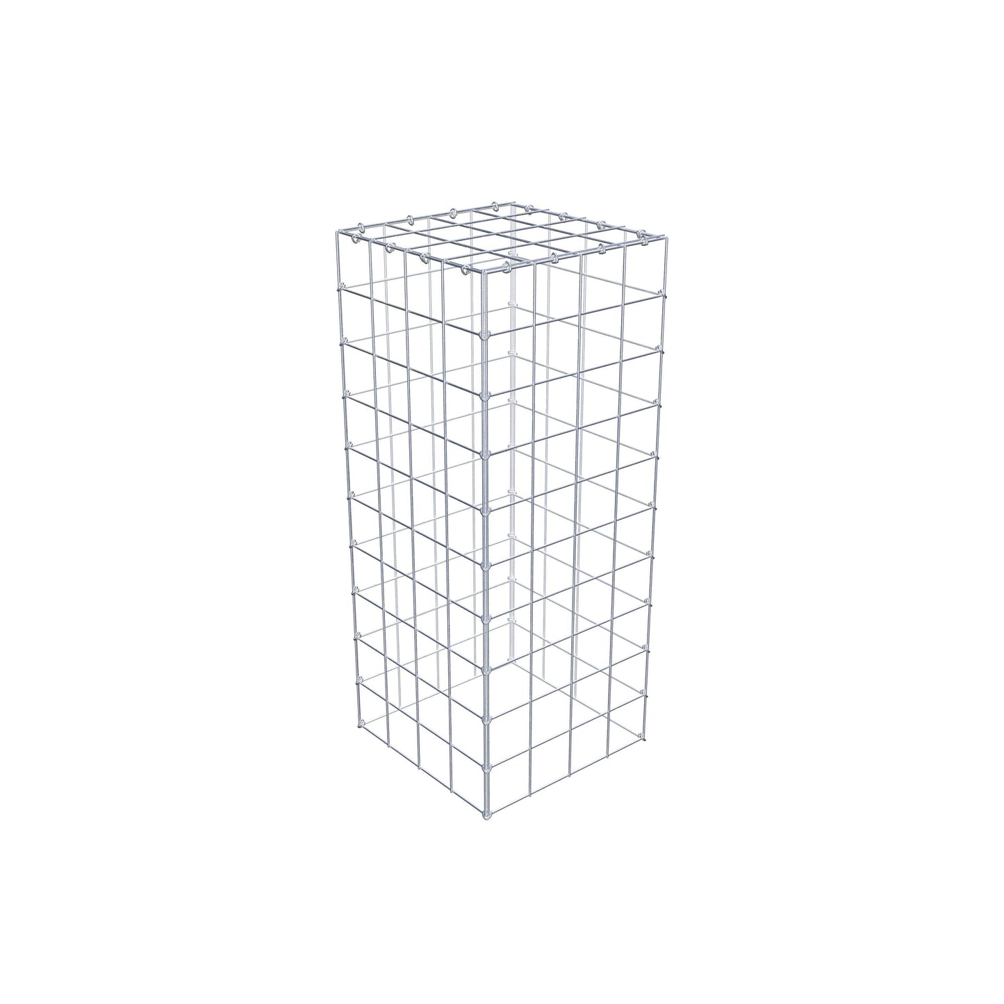Monteret gabion type 3 100 cm x 40 cm x 40 cm (L x H x D), maskestørrelse 10 cm x 10 cm, C-ring