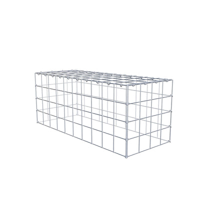 Monteret gabion type 3 100 cm x 40 cm x 40 cm (L x H x D), maskestørrelse 10 cm x 10 cm, C-ring
