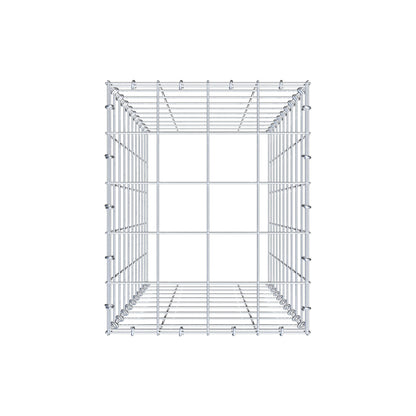 Mounted gabion type 3 100 cm x 40 cm x 50 cm (L x H x D), mesh size 10 cm x 10 cm, C-ring