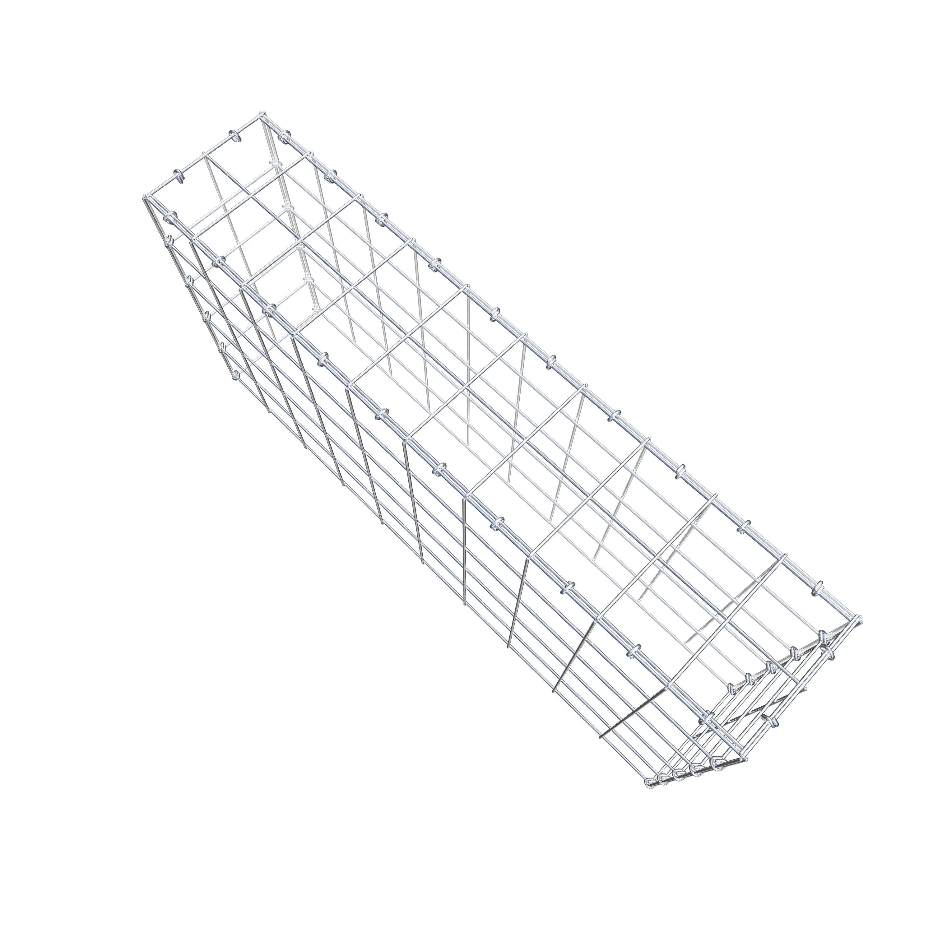 Gabião Tipo 3 100 cm x 50 cm x 20 cm (C x A x P), malhagem 10 cm x 10 cm, anel C