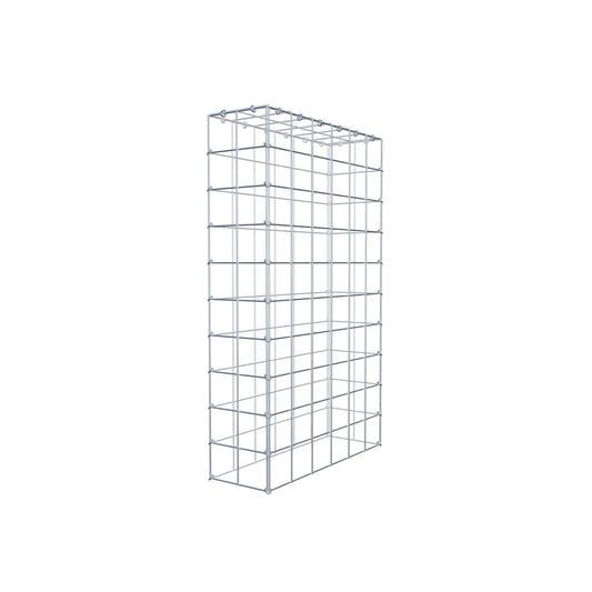 Mounted gabion type 3 100 cm x 60 cm x 20 cm (L x H x D), mesh size 10 cm x 10 cm, C-ring