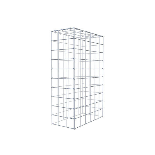 Typ 3 påbyggnadsgabion 100 cm x 60 cm x 30 cm (L x H x D), maskstorlek 10 cm x 10 cm, C-ring