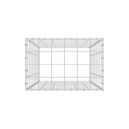 Gabbione aggiuntivo di tipo 3 100 cm x 60 cm x 40 cm (L x H x P), maglia 10 cm x 10 cm, anello a C