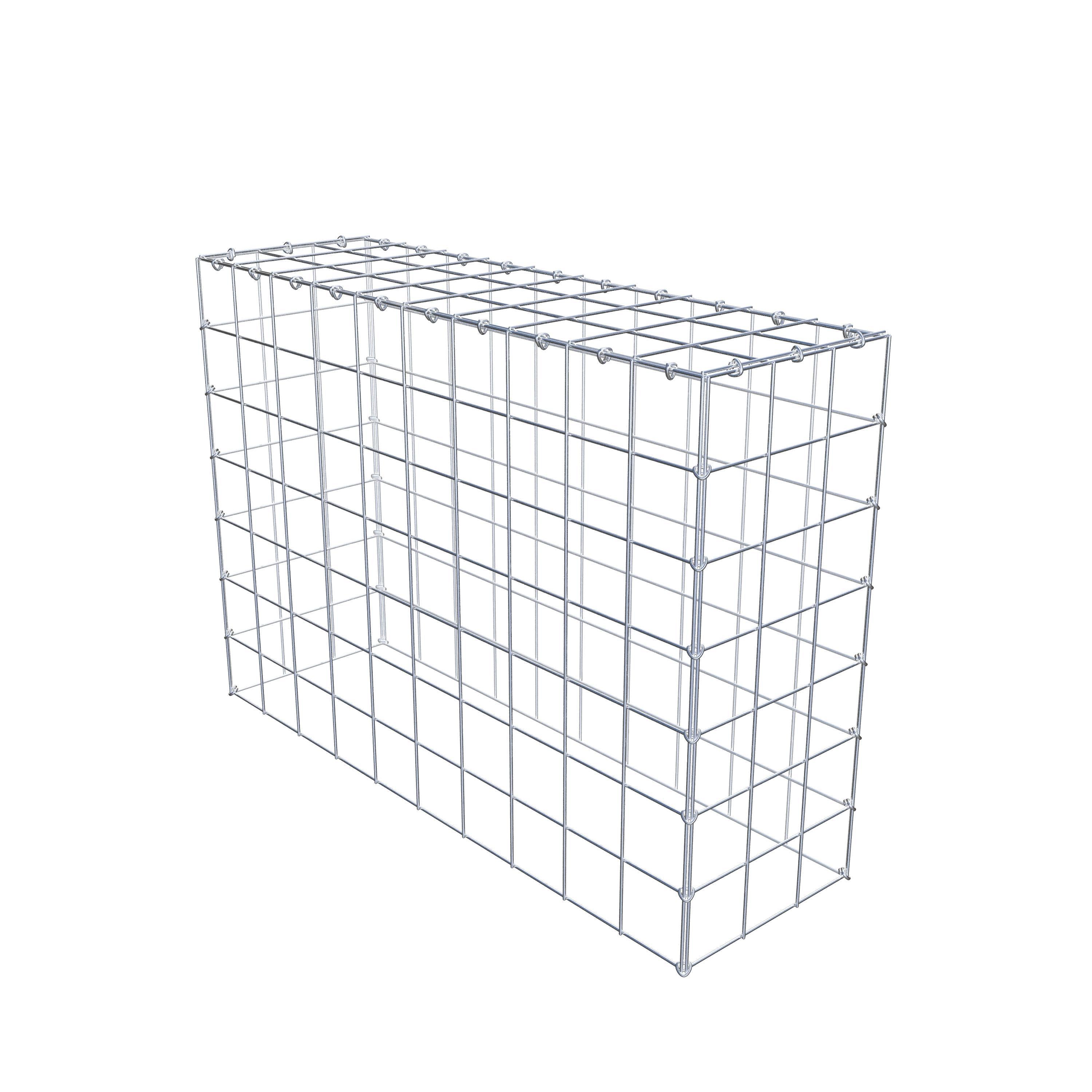 Gabião Tipo 3 100 cm x 70 cm x 30 cm (C x A x P), malhagem 10 cm x 10 cm, anel C