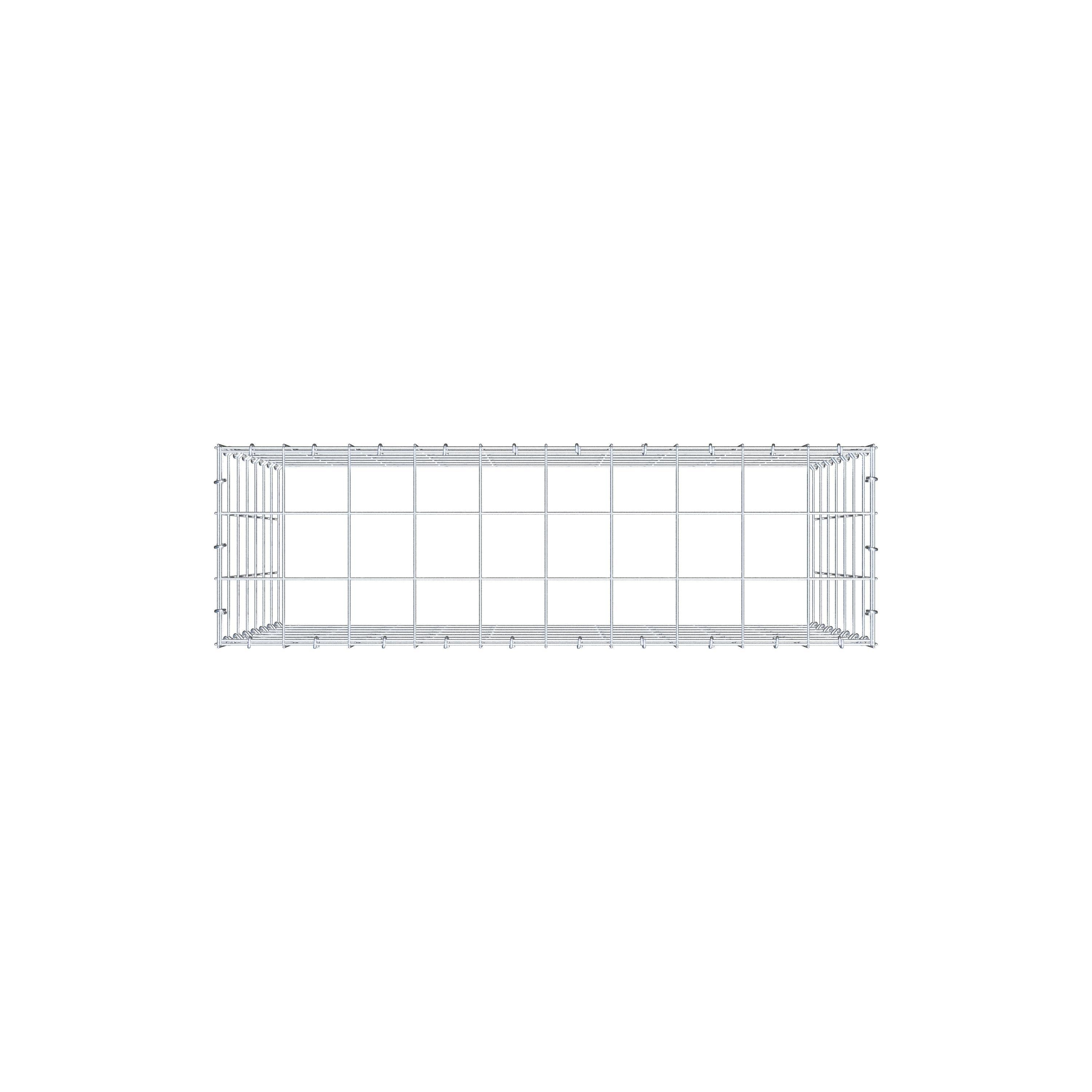 Gabião Tipo 3 100 cm x 70 cm x 30 cm (C x A x P), malhagem 10 cm x 10 cm, anel C