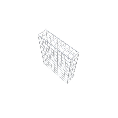 Typ 3 påbyggnadsgabion 100 cm x 80 cm x 20 cm (L x H x D), maskstorlek 10 cm x 10 cm, C-ring