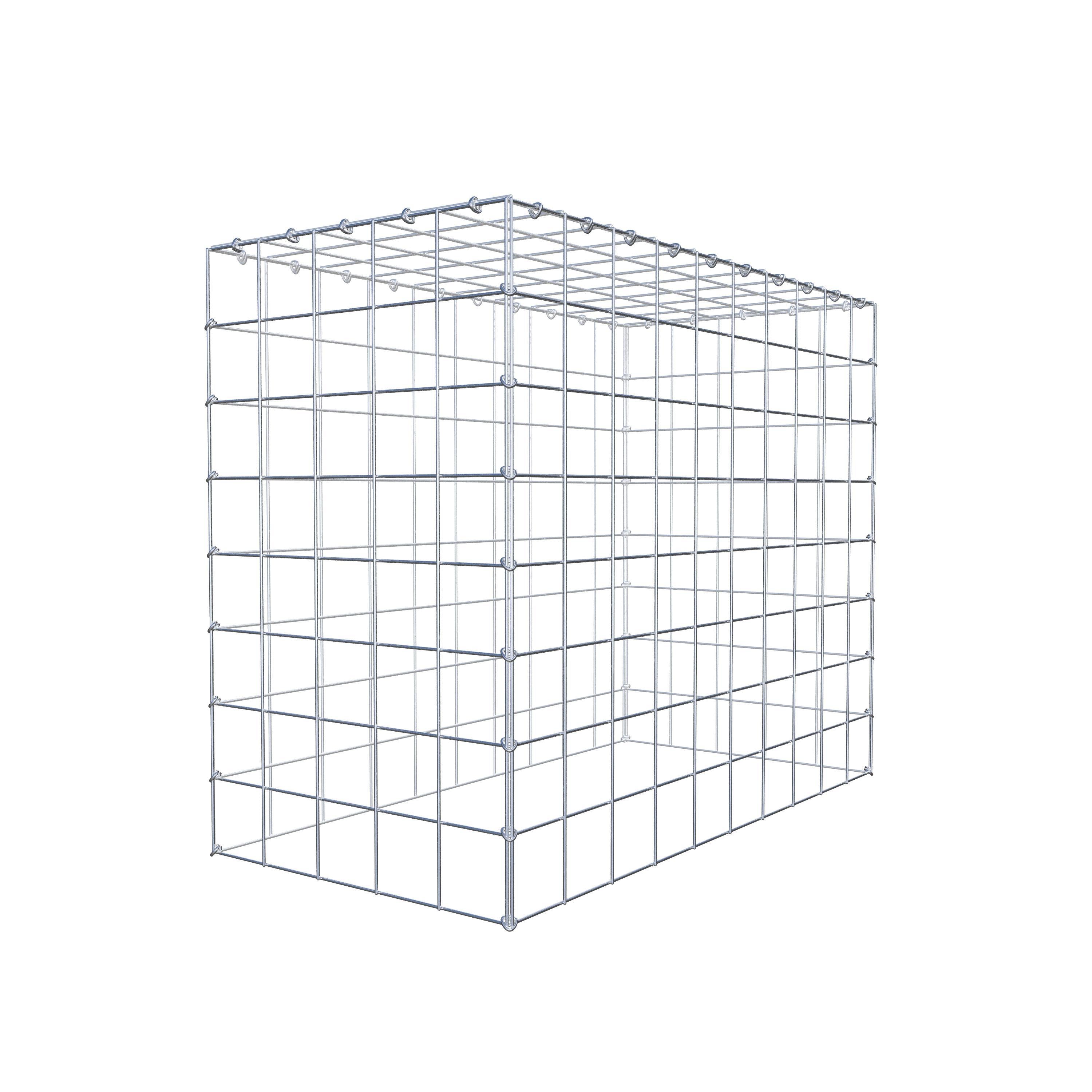 Mounted gabion type 3 100 cm x 80 cm x 50 cm (L x H x D), mesh size 10 cm x 10 cm, C-ring