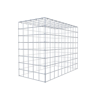 Monteret gabion type 3 100 cm x 80 cm x 50 cm (L x H x D), maskestørrelse 10 cm x 10 cm, C-ring